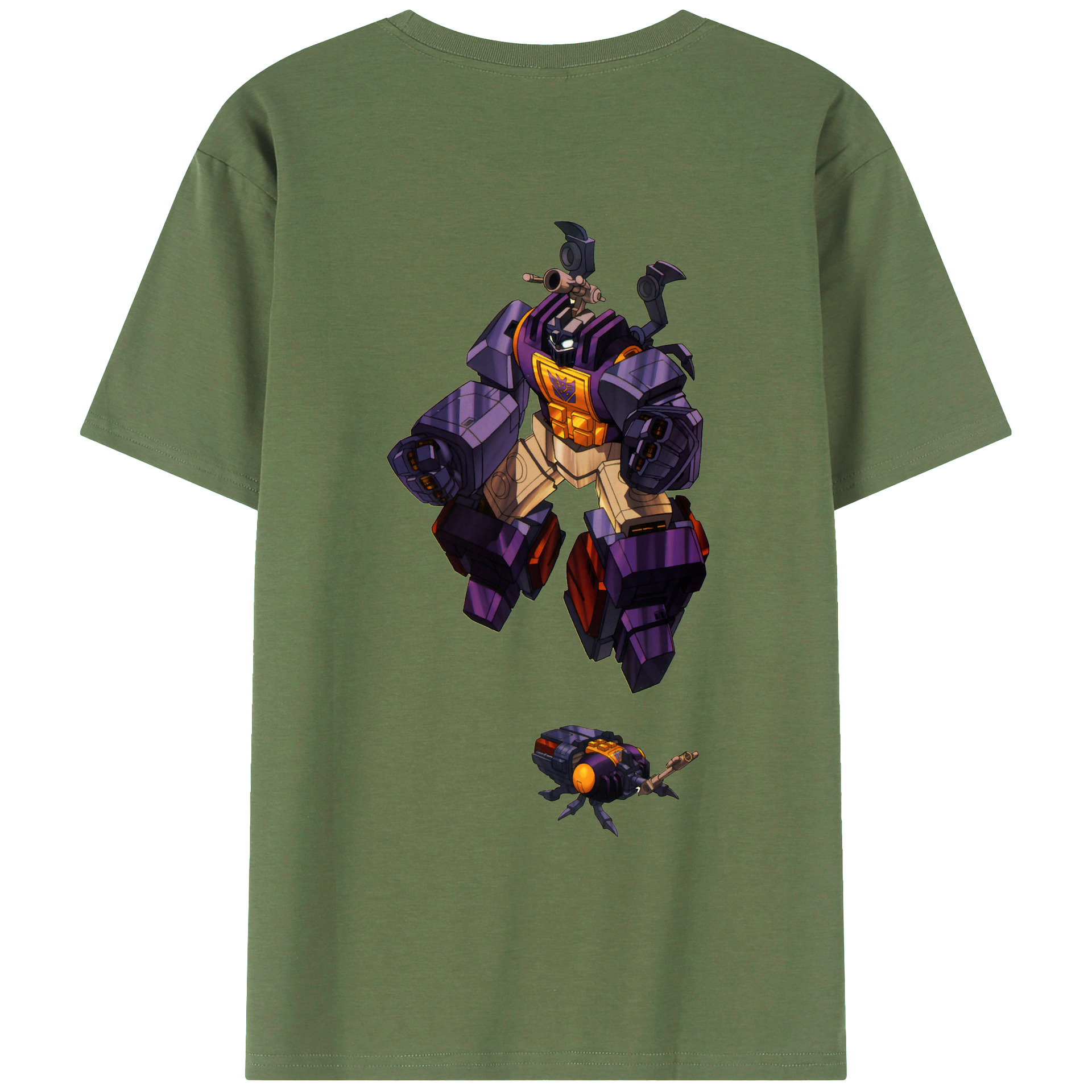 （画像用）  綿100％ メンズ半袖Tシャツ（バックプリント） 通気性